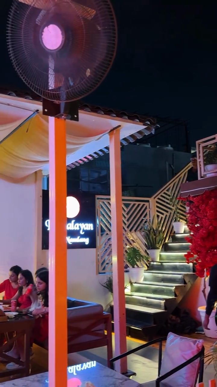 Our entrance at night